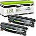 GREENCYCLE 2 PK C128 Black Laser Toner Cartridges Compatible Canon 128 Toner For Canon ImageClass D550 D530 MF4412 MF4580dn
