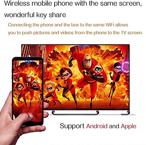 Android 10.0 TV Box, YUNSYE Pro 4K Wifi 2021 Versão atualizada Ram 4GB ROM 32GB Android Smart Box H.