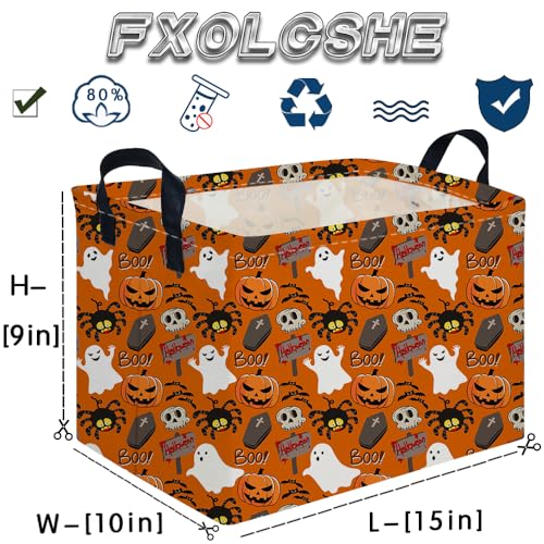 Image of Halloween Ghost thriller basket,Empty Halloween basket,Horror and thriller decor,Trick or Treat Box for Boys and Girls,Horror decor(Spider ghost)