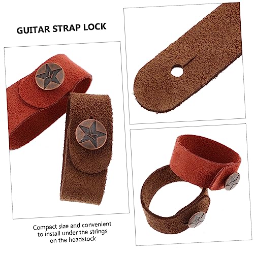 FAVOMOTO 1 Set 4 Pcs Guitare Bandeau En Cuir Bandeau Basse Ukulélé Poupée Sangle Guitare Sangle De Verrouillage Sangles De Guitare Cravate Basse Guitare Sangle De Verrouillage Pratique - Les Beatles, Paul McCartney, John Lennon, RIngo Starr, George Harrison FAVOMOTO 1 Set 4 Pcs Guitare Bandeau En Cuir Bandeau Basse Ukulélé Poupée Sangle Guitare Sangle De Verrouillage Sangles De Guitare Cravate Basse Guitare Sangle De Verrouillage Pratique – Image 5
