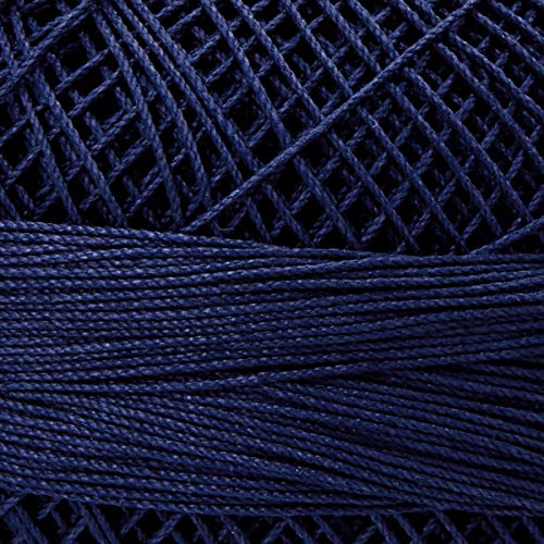Hilo de algodón Lizbeth Premium tamaño 40 azul marino miniatura 2