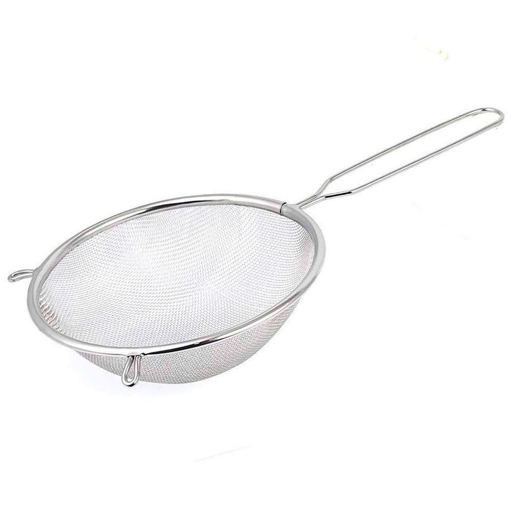 Scolapasta In Acciaio Inox 16cm - Colino A Rete Per Pasta, Riso E Verdura - Perforato Per Drenaggio Rapido - Foto 8