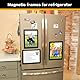 VAIIGO A4 Self Adhesive Magnetic Display Frame, Magnetic Paper Holder for License, Photos, Documents (10Pack, Silver)