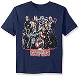 Marvel Boys' Captain American Civil War Group Short Sleeve T-Shirt