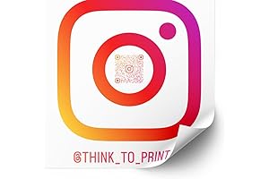 Eye-Catching 5 Inch Custom Instagram QR Code Sticker: Promote Your Business, Engage Customers