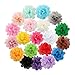 Produktbild Miaoo Blumen-Haarspangen für Mädchen, Babys, Kleinkinder, Chiffon-Blumen, 20 Stück