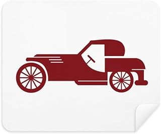 Geometric Classic Red Cars Outline Cleaning Cloth Screen Cleaner 2pcs Suede Fabric