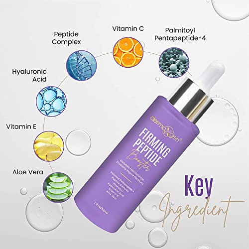 Dermaxgen - Peptide Complex Serum + Matrixyl 3000 Organic Hyaluronic - Powerful Triple Combination Serum Anti Aging & Wrinkles - Heals And Repairs Skin Set - 2 Fl Oz #TOP1