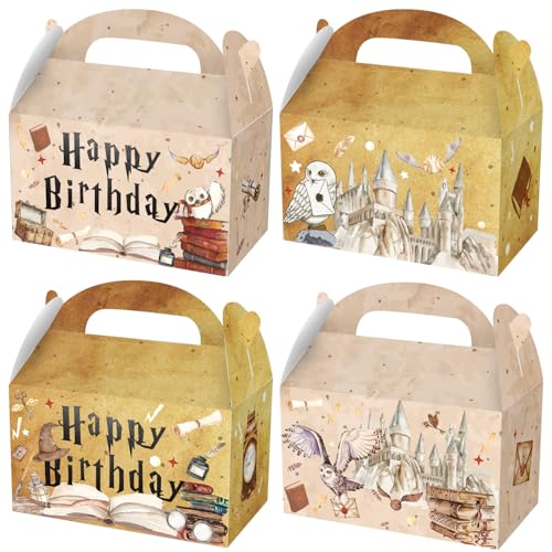 MHOHAIEJ 16Pcs Magical Wizard School Goodie Bags Gift Boxes Candy...