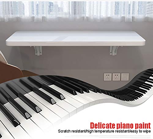 Table pliante gain de place et bureau mural flottant de chambre - 6