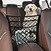 Generic 3-Layer Car Storage Mesh Organizer, Universal Car Seat Back Net Bag, Car Purse Holder Between Seats with 4 Hooks, Barrier of Backseat Pet Kids for Car, SUV, Van, USVR00587
