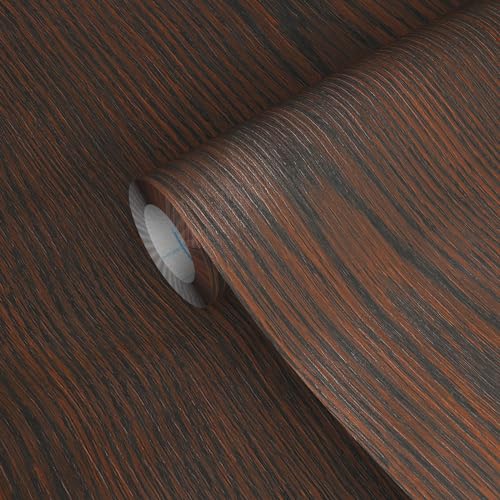 Image of GSCIT Club Wood Grain Repair Tape, 24 inch X 15ft Self Adhesive Brown Walnut Grain Repair Patch for Tables, Chairs, Baseboards, Doors, Windows, Floors, Handicraft DIY.
