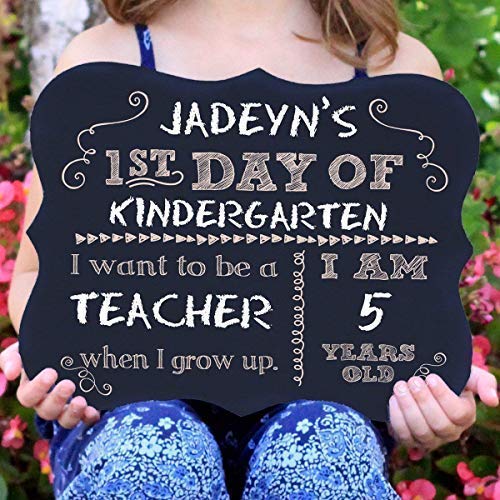 First Day Of School Chalkboard Sign Reusable sign | amzdealz
