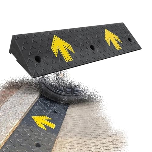 Rampa de goma antideslizante para silla de ruedas 9 cm miniatura 1