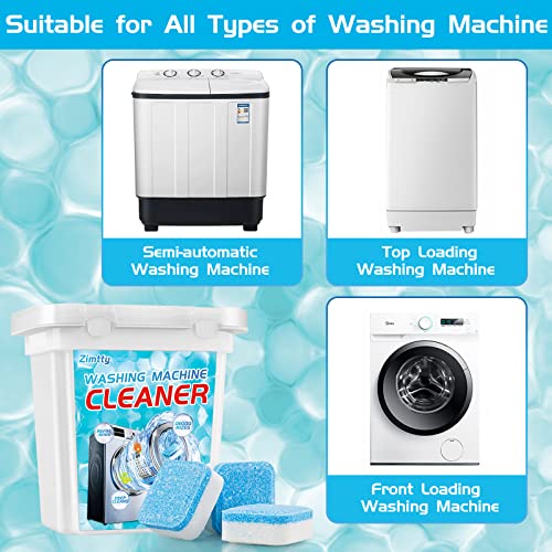 Zimtty Washing Machine Cleaner Descaler 32 Tablets, Deep Washer Machine Cleaner Tablets For He Front Load And Top Load Washers, Suitable For All Washer Machines #TOP5