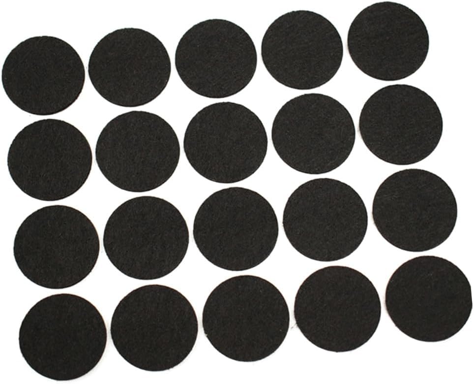 Angoily 600 pcs Chair Diameter Black Felt Cm Pads Floor Table Protector Pad Round for Furniture
