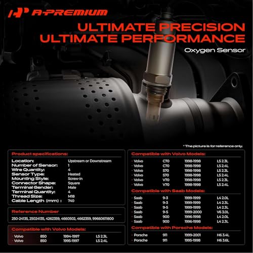 Sensor de Oxígeno A-Premium Compatible con Porsche 911 1995-2001 miniatura 2