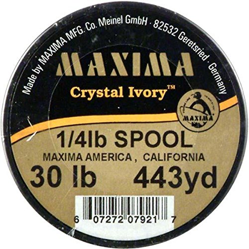 Maxima Crystal Ivory Fishing Line (30-Pound Test), 443 Yard Guide Spool