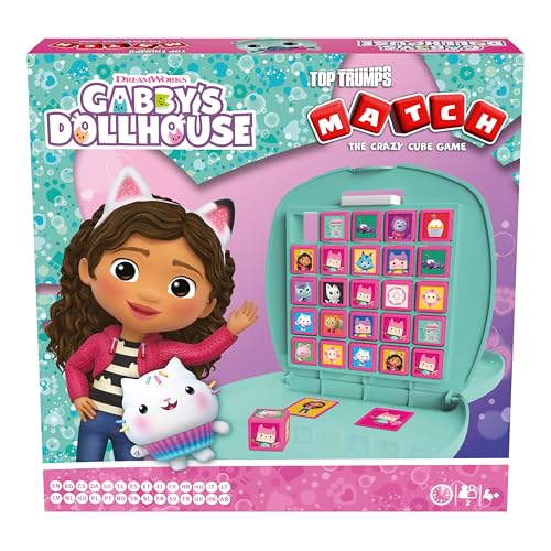 Top Trumps Gabby's Dollhouse Match Play with your favourite characters including Gabby and her friends travel board game gift and toy for Boys and Girls Aged 4 plus - Image 2
