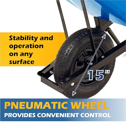 Tulex 1111 Professional One-Wheel 6 Cubic Feet Wheelbarrow thumb #2