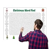 recherche famille d'accueil en allemagne Expérience éducative : le puzzle de recherche de mots de la taille d'une affiche améliore les liens émotionnels grâce à un jeu engageant, avec 50 mots de vocabulaire liés à Noël qui stimulent les capacités de réflexion pour tous les âges tout en favorisant le lien parent-enfant sans écran lors des réunions de vacances