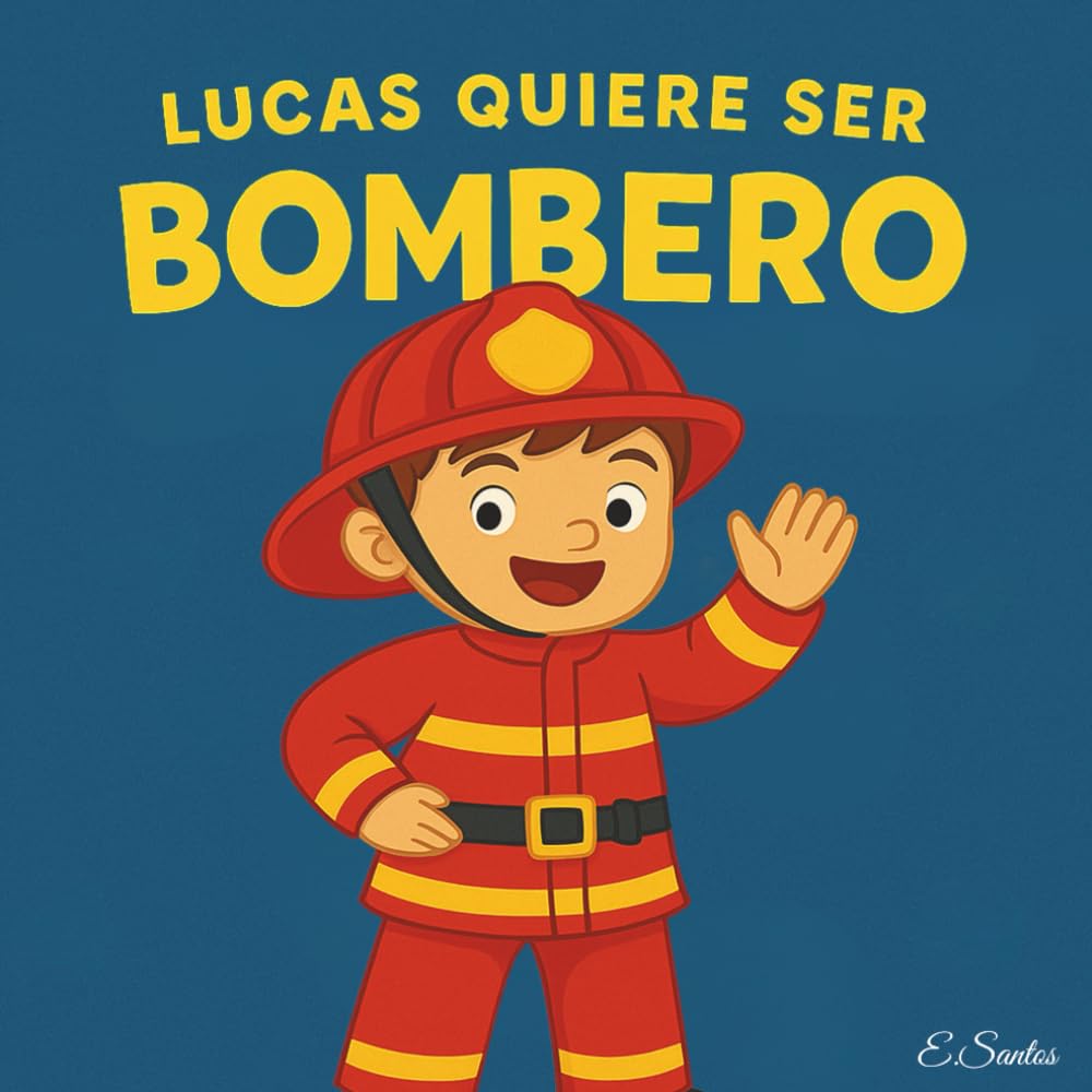 LUCAS QUIERE SER BOMBERO: Lectura fácil y tranquila para la hora de dormir // Ideal para la rutina nocturna de los más pequeños. (BOMBERO)