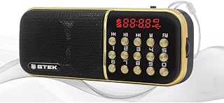 Gtek Gurbai Radio Player (ਗੁਰਬਾਣੀ ਰੇਡੀਓ ਪਲੇਅਰ) Nitnem, Sukhmani Sahib, Simran, Kirtan and More Gurbani Tracks (List Included in The Package) - Gold
