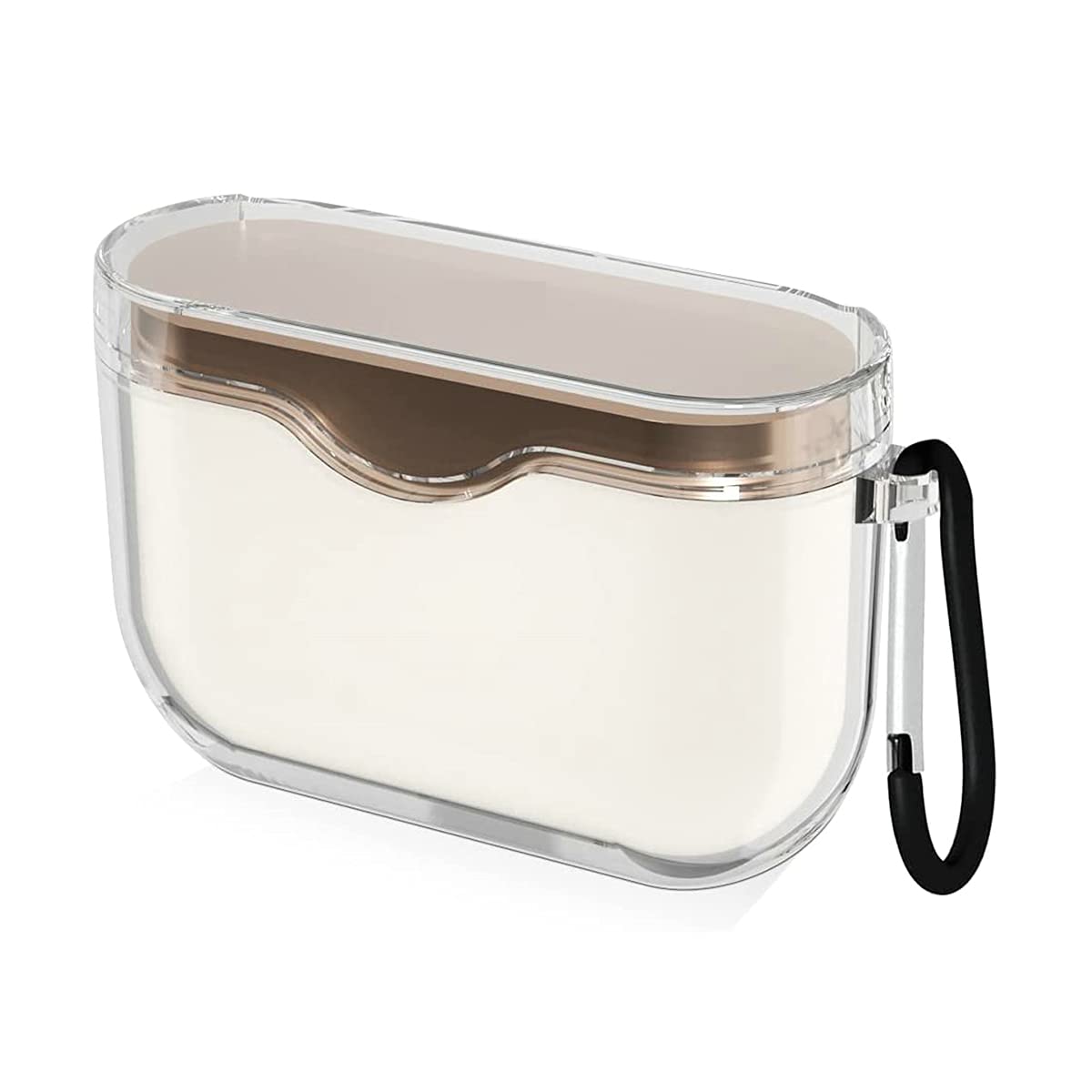 Compatible with Sony WF-1000XM3 Case Cover, Protective Soft TPU Case with Keychain for Sony WF-1000XM3 Truly Wireless Noise Cancelling Earbuds (Crystal Clear)