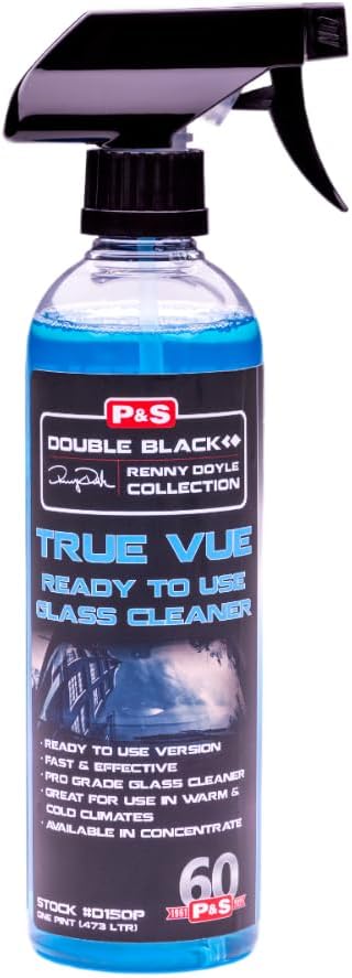 True Vue RTU Glass Cleaner, Professional Grade Formula for Sparkling Clean Automotive Glass Surfaces - 16 oz Spray