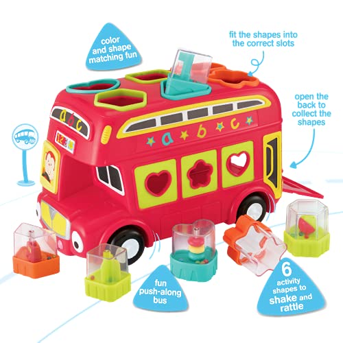 Early Learning Centre Shape Sorting Bus, Stimulates Senses, Fine Motor Skills, Hand Eye Coordination, Problem Solving, Toys For Ages 6 Months, Amazon Exclusive, By Just Play #TOP7