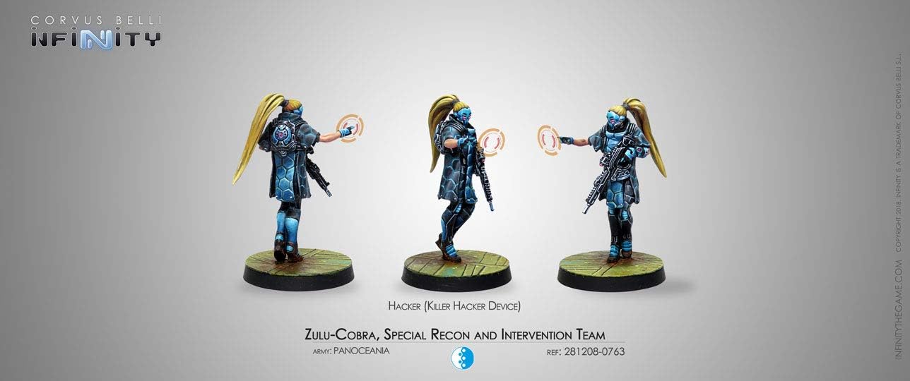 Infinity PanOceania: Zulu-Cobra, Special Recon and Intervention Team (Hacker) (281208)