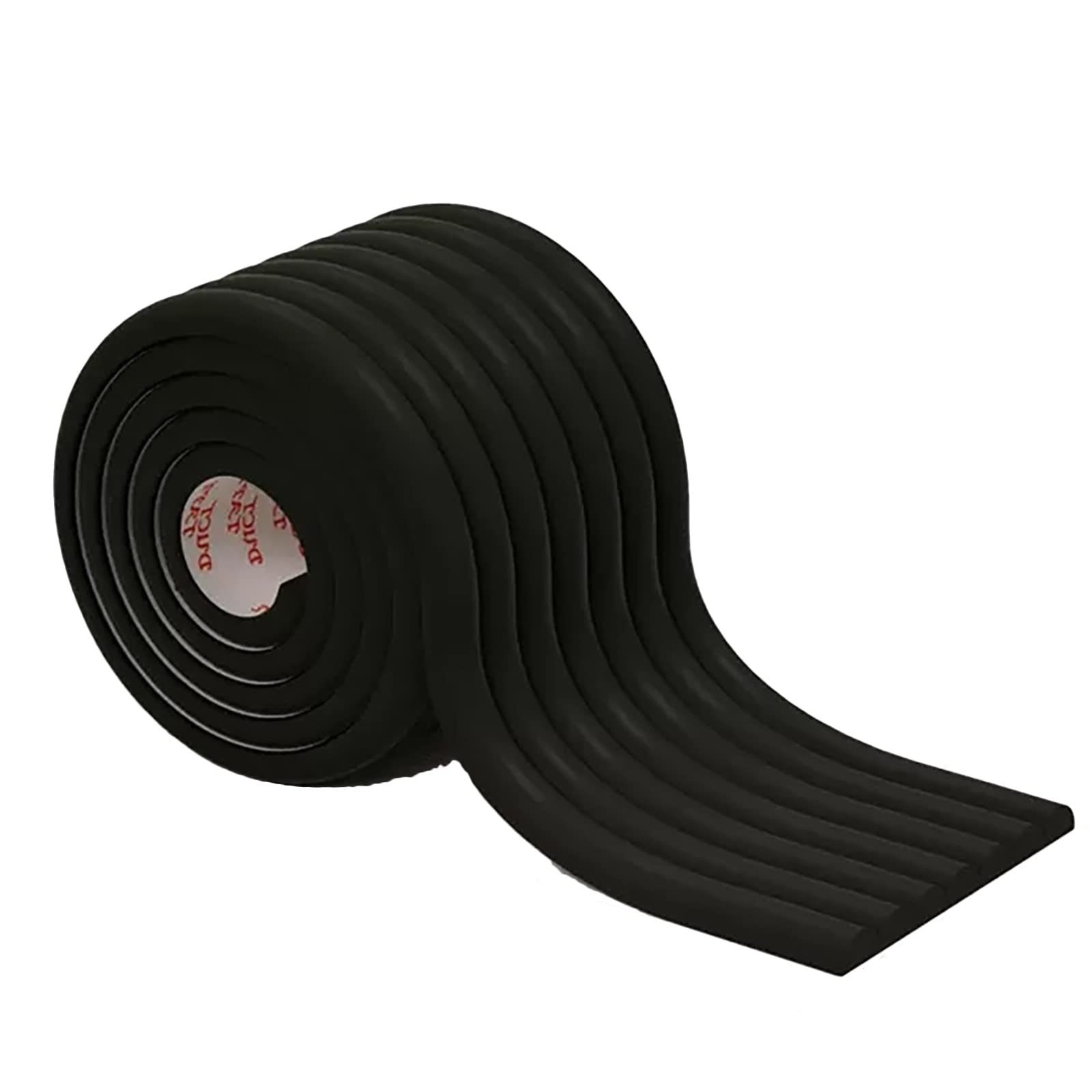 NUTKIT Multifunctionele schuimbescherming, 2 m x 8 cm, zelfklevend, niet giftig en geurloos, extra breed schuim, voor harde oppervlakken en randen, randbescherming voor ouderen en kinderen, zwart
