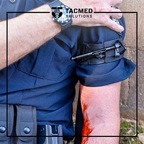 Tactical Medical Solutions Sof Tactical Tourniquet, 1.5” Compression Band For Bleeding Control - Black #TOP2