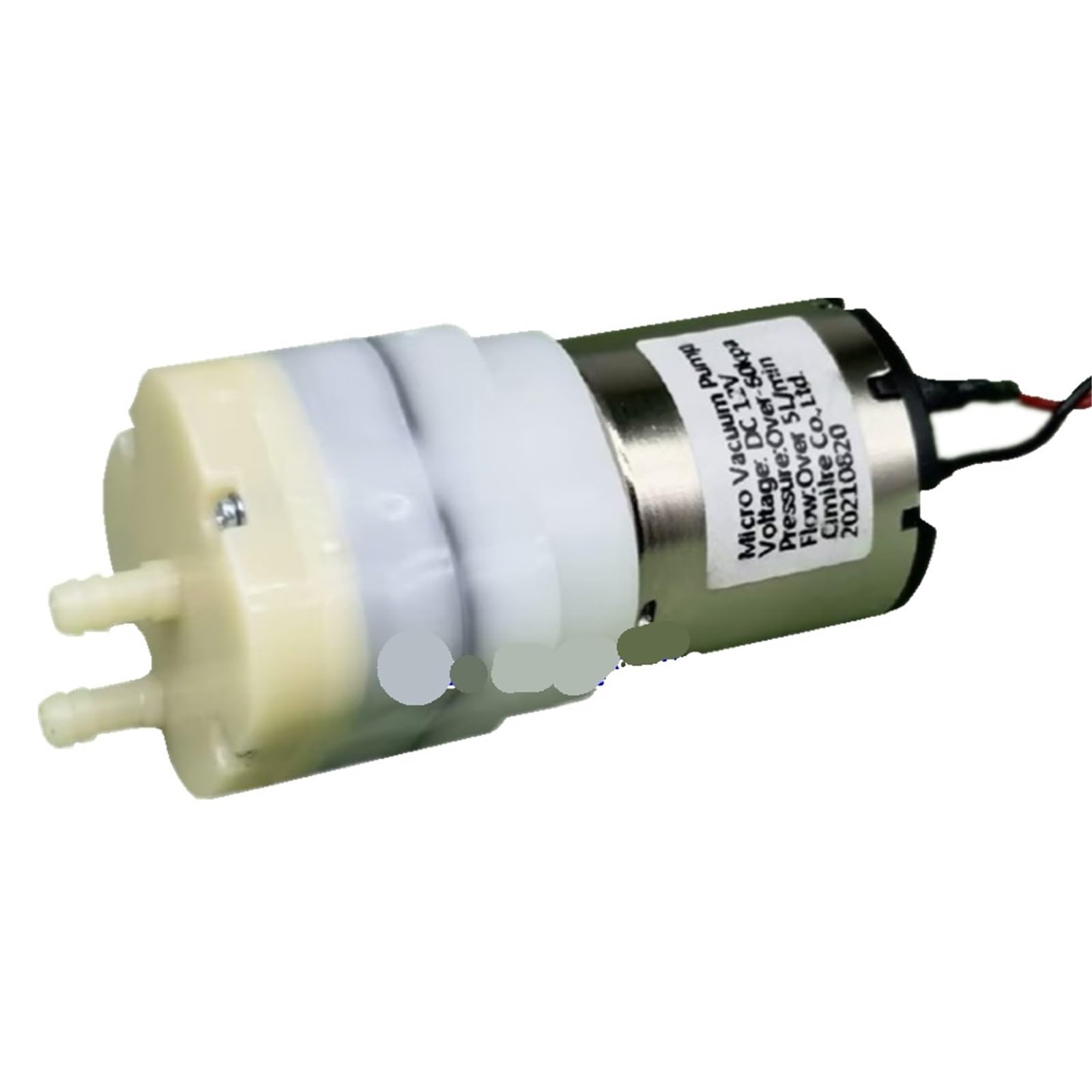 Minibomba de vacío de gran caudal de 12 V CC, 32 mm, RK-095SA, motor de diafragma, bomba de aire y oxígeno, inflador for acuario, pecera.