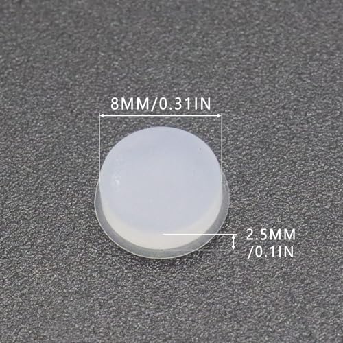 image for CashBeat 24-Pack Silicone Flute Plugs, 8mm Soft Flute Hole Covers, Uni