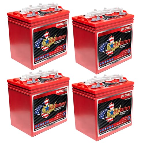 4x U.S. US8VGC-XC2 8V 170Ah Group Size GC8 Flooded Lead Acid Deep...