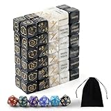 QUTHZZHY MTG - Juego de 66 cuentadores de dados MTG, palabras clave de vida + 1/-1, contador de vida, MTG dados, con bolsa, para Magic The Gathering, TCG, tarjetas, accesorios de juego