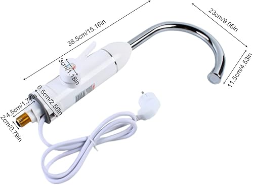 Miniatura 8 de Grifo de calentador de agua instantáneo de 3000 W y 220 V sin tanque, calentador eléctrico de agua caliente, calentador de agua caliente eléctrico