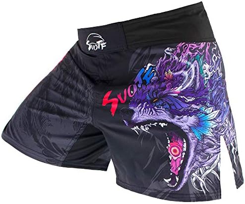 SUOTF MMA Shorts for Men Fight Shorts Men BJJ Boxing Trunks for Men Grappling SU0DK2 XL Waist 36.2-38.5 inch