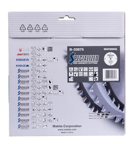 Makita B-33875 Lama Sega Circolare Specialized 260x30mm 84T Laminato