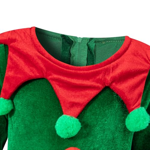 Disfraz completo de elfo navideño para niños 5-6 años miniatura 4