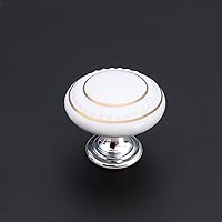 Vista 10 de HUAMULAN 15 pomos de cerámica roja brillante con botón de hongo redondo para gabinete, manijas de puerta, cajón de armario, armario, armario