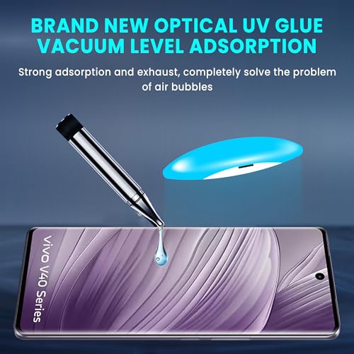 Image of ArmourPro UV Privacy Tempered Glass Screen Protector for Vivo V40 (6.78 Inch, Pack of 2) Edge to Edge Full Screen Coverage | Anti-Spy, Anti-Peeping & 9H Hardness Glass