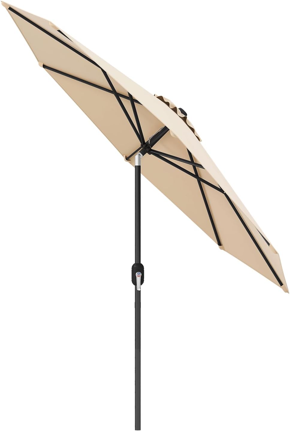 HAPPYGRILL 9FT Patio Umbrella Outdoor Table Umbrella Adjustable Tilt and Crank Sun Umbrellas
