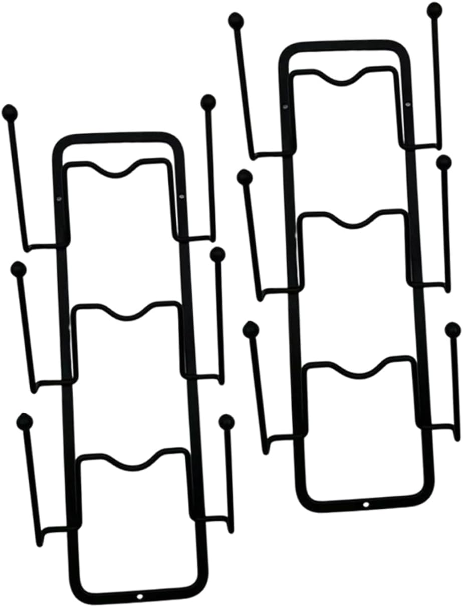 2pcs Pot Lid Organizer Rack Punch Storage for Kitchen Wear-resistant Decorative Holder for Pan and Utensils Design