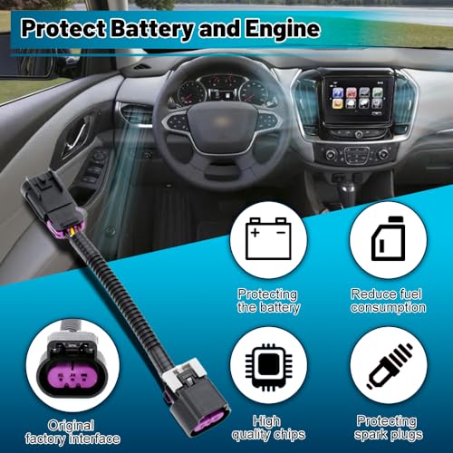 Auto Start Stop Eliminator for Chevy Cruze 2016-2018, Malibu 2016-2018, Equinox/Traverse 2018, Impala 2016-2018 Disable Auto Stop Plug&Play Error Free Engine Auto Shutoff Jumper Cable Harness