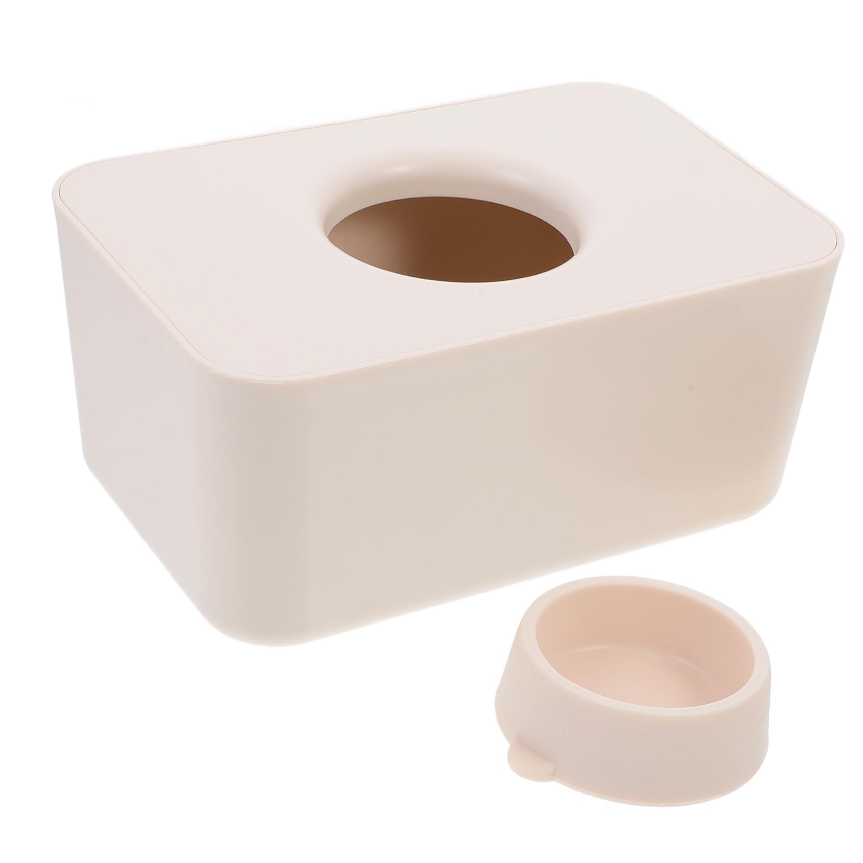 Boîte Distributrice Lingettes Humides Silicone Étanche avec Couvercle Capacité Spacieuse Rechargeable pour Maison et Voiture Rangement Pratique pour Mouchoirs et Lingettes
