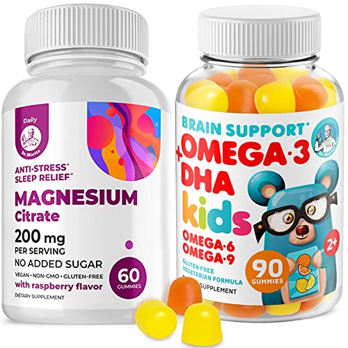 Omega3 Gummies For Kids With Omega 6&9 And Magnesium Gummies - Dha Children Brain Supplement For Heart And Vision Support – No Fish Oil And Gluten Free Immune Health With Sugar-Free Magnesium #TOP20