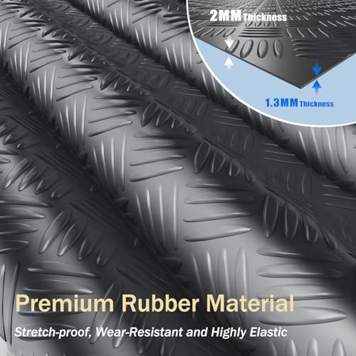 StellarStar 4x20 FT Garage Floor Mat, 2mm Thickened Ribbed Diamond Plate by StellarStar - Used condition - Image 4