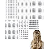 harukita ラインストーン ダイヤモンド ステッカー ジュエルステッカー デコパーツ フェイスステッカー 自己粘着性 ネイルパーツ DIY 化粧用 携帯電話装飾 7枚セット 7サイズ